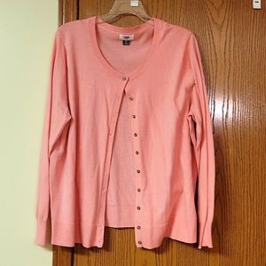 Pink Long Sleeve Cardigan